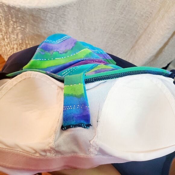 Multi-colored One Piece Swimsuit Size S/M - Picture 8 of 9